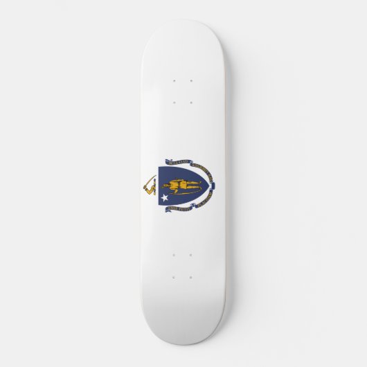 Massachusetts State Flag Persoonlijk Skateboard (Voorkant)