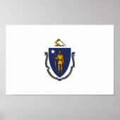 Massachusetts State Flag Poster (Voorkant)