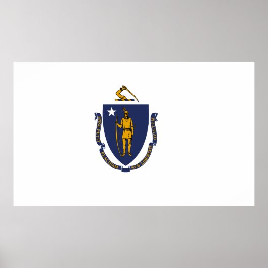 Massachusetts State Flag Poster (Voorkant)
