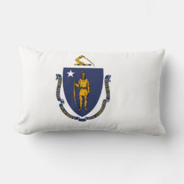 Massachusetts State Flag Print Patriottisch Kussen