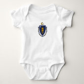 Massachusetts State Flag Romper (Voorkant)