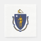 Massachusetts State Flag Servet (Voorkant)