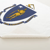 Massachusetts State Flag Sherpa Deken (3/4)