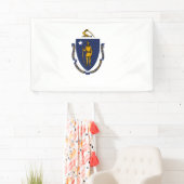 Massachusetts State Flag Spandoek (Insitu)