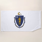 Massachusetts State Flag Strandlaken (Voorkant)