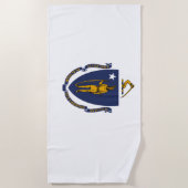Massachusetts State Flag Strandlaken (Voorkant)