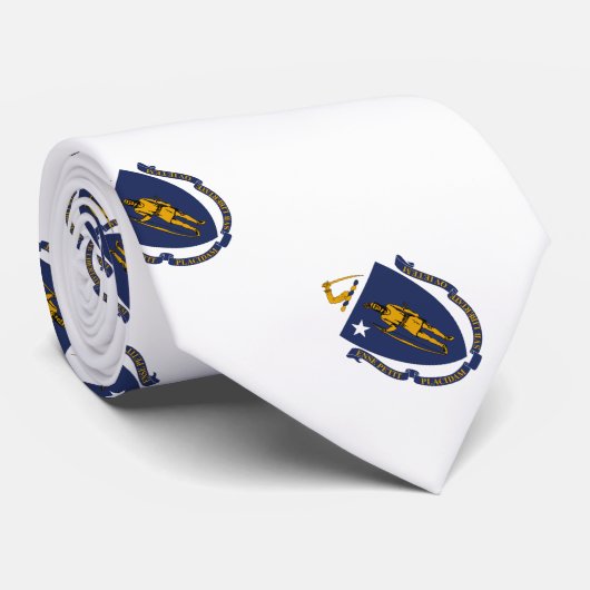 Massachusetts State Flag Stropdas (Opgerold)