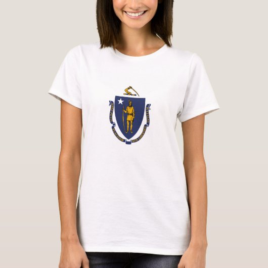 Massachusetts State Flag T-shirt (Voorkant)