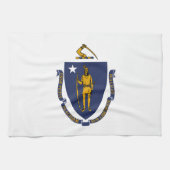 Massachusetts State Flag Theedoek (Horizontaal)