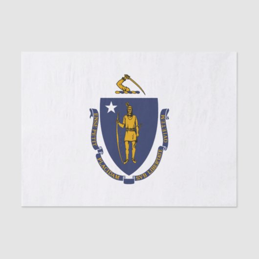Massachusetts State Flag Tissuepapier (Voorkant)