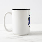Massachusetts State Flag Tweekleurige Koffiemok (Links)