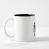 Massachusetts State Flag Two-Tone Coffee Mok (Links)