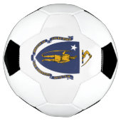Massachusetts State Flag Voetbal (Gedraaid)