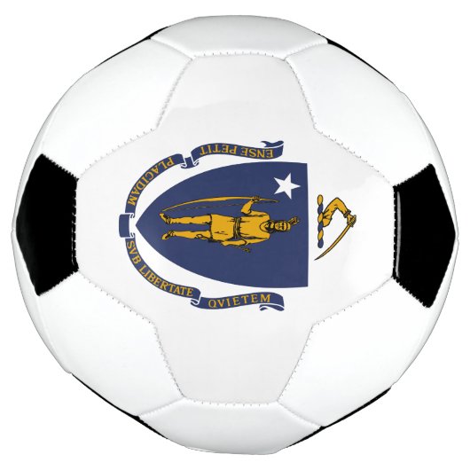Massachusetts State Flag Voetbal