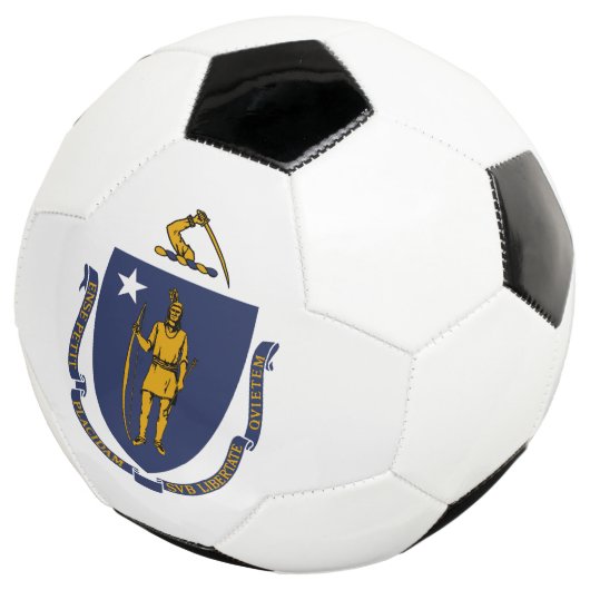 Massachusetts State Flag Voetbal (Drie kwart)