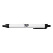 Massachusetts State Flag Zwarte Inkt Pen (Bodem)