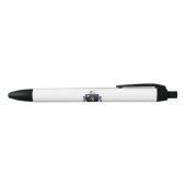 Massachusetts State Flag Zwarte Inkt Pen (Bovenkant)