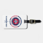 Massachusetts State Gepersonaliseerde Gift Bagagel Bagagelabel (Voorkant horizontaal)