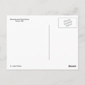 Massachusetts State House Boston Briefkaart (Achterkant)