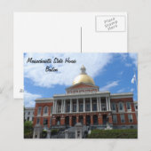 Massachusetts State House, Boston Briefkaart (Voorkant / Achterkant)