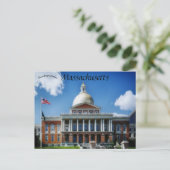 Massachusetts State House Boston Massachusetts Briefkaart (Staand voorkant)