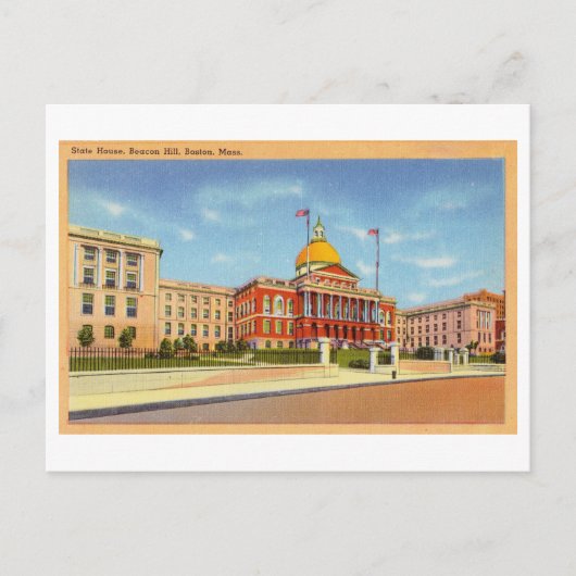 Massachusetts State House / Capitool Briefkaart (Voorkant)