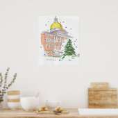 Massachusetts State House Poster (Keuken)