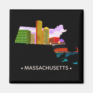 Massachusetts State Magnet