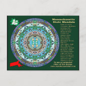 Massachusetts State Mandala Briefkaart (Voorkant)