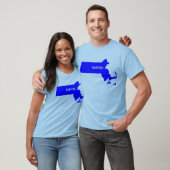Massachusetts State Map Belong T-shirt (Unisex)