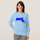 Massachusetts State Map Belong T-shirt (Voorkant volledig)