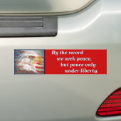 Massachusetts State Motto Bumpersticker (Op auto)