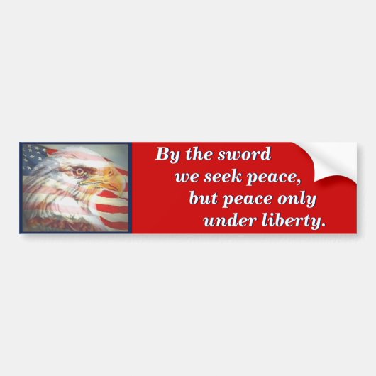 Massachusetts State Motto Bumpersticker (Voorkant)