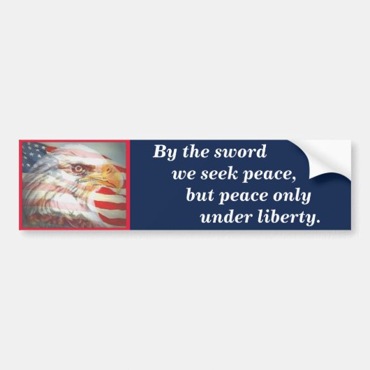 Massachusetts State Motto Bumpersticker (Voorkant)