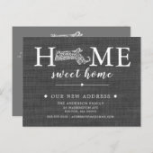 MASSACHUSETTS State Moving Announcement Post Kaart (Voorkant / Achterkant)