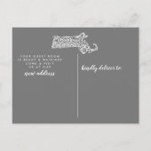 MASSACHUSETTS State Moving Announcement Post Kaart (Achterkant)