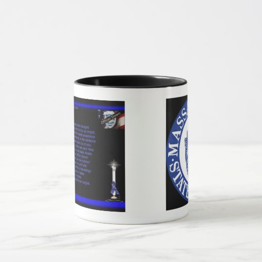 Massachusetts State Police/Thin Blue Line Mok (Midden)