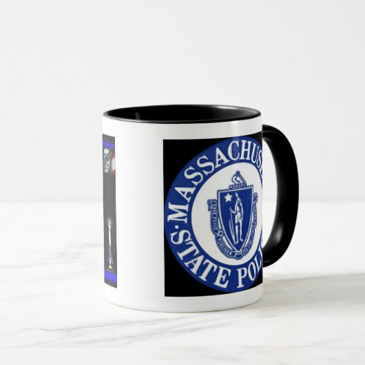 Massachusetts State Police/Thin Blue Line Mok (Voorkant rechts)
