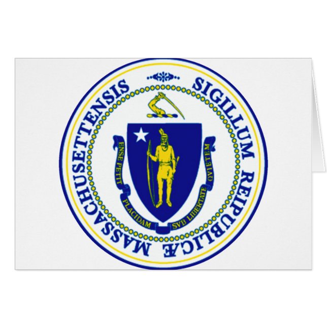 Massachusetts State Seal (Voorkant Horizontaal)