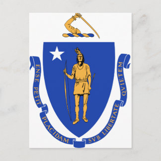 Massachusetts State Seal Briefkaart