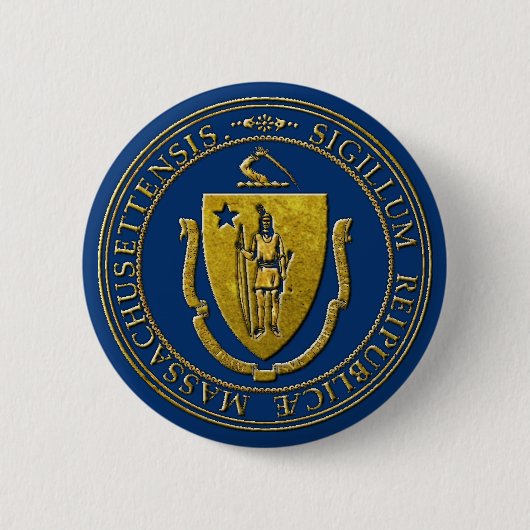 Massachusetts State Seal Button (Voorkant)