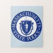 Massachusetts State Seal. Legpuzzel (Verticaal)