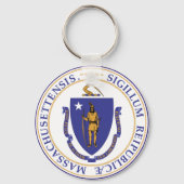 Massachusetts State Seal Sleutelhanger (Voorkant)