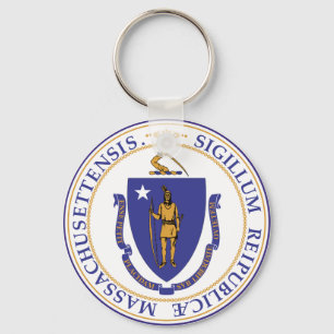 Massachusetts State Seal Sleutelhanger