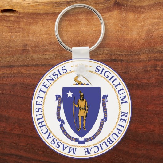 Massachusetts State Seal Sleutelhanger (Voorkant)