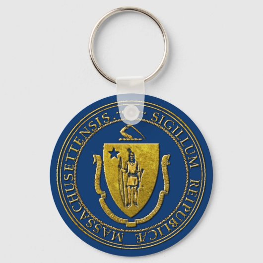 Massachusetts State Seal Sleutelhanger (Voorkant)