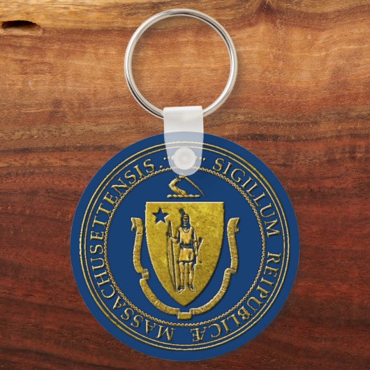 Massachusetts State Seal Sleutelhanger (Achterkant)