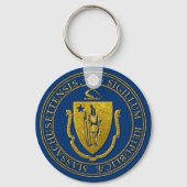 Massachusetts State Seal Sleutelhanger (Achterkant)