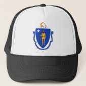 Massachusetts State Seal Trucker Pet (Voorkant)