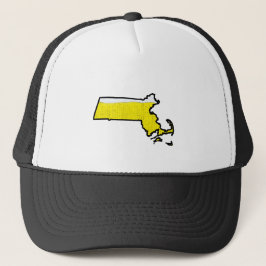Massachusetts State Trucker Hat - Beer Trucker Pet